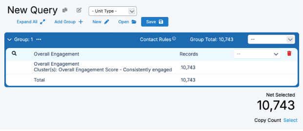 Omeda new query field